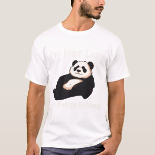 Ik ben niet lui, ik ben energiezuinig - grappige P T-shirt