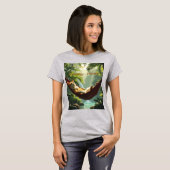 Ik ben niet lui, ik ben energiezuinig t-shirt (Voorkant volledig)