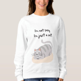 Ik ben niet lui, ik ben gewoon een kat T-shirt