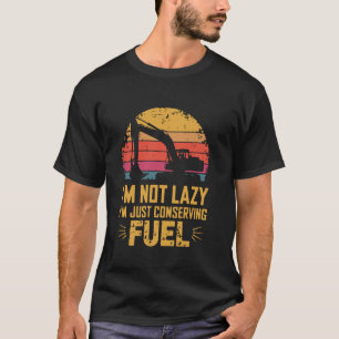 Ik ben niet lui ik ben gewoon het besparen van bra t-shirt