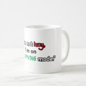 "Ik ben niet lui, ik ben in energiebesparende modu Koffiemok (Voorkant rechts)