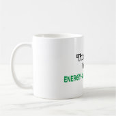 "Ik ben niet lui, ik ben in energiebesparende modu Koffiemok (Links)