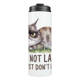 IK BEN NIET LUI IK GEEF GEWOON NIET OM BOZE POESJE THERMOSBEKER