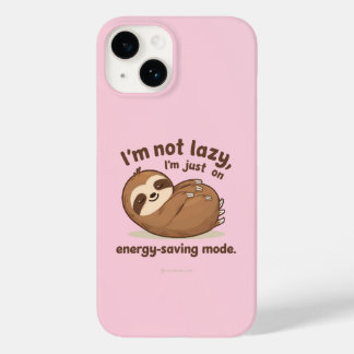 Ik ben niet lui, ik sta gewoon in energiebesparend Case-Mate iPhone 14 hoesje