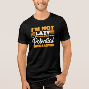 Ik ben niet lui, ik zit vol energie Tri-Blend shirt
