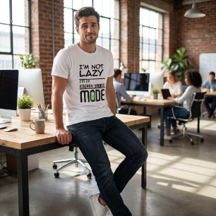 Ik ben niet lui   Lege batterij grappig ontwerp Tri-Blend Shirt
