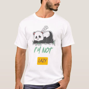 Ik Ben Niet Lui Panda T-shirt – Grappig Ontspannen