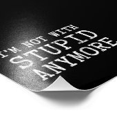 Ik ben niet meer met stommer foto afdruk (Hoek)