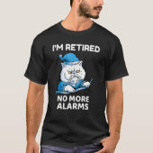 Ik ben niet meer moe van het alarm... slapende Man T-shirt (Voorkant)