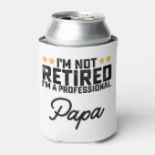 Ik ben niet met pensioen, ik ben een professionele blikjeskoeler (Blikje Voorkant)