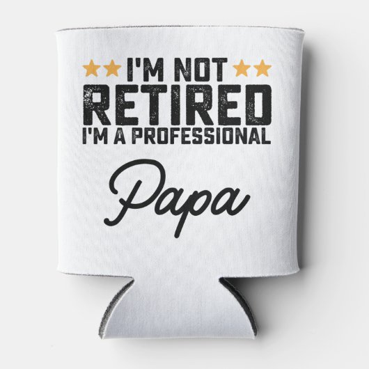 Ik ben niet met pensioen, ik ben een professionele blikjeskoeler (Voorkant)