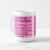 Ik ben niet mijn reumatoïde mok (Voorkant links)