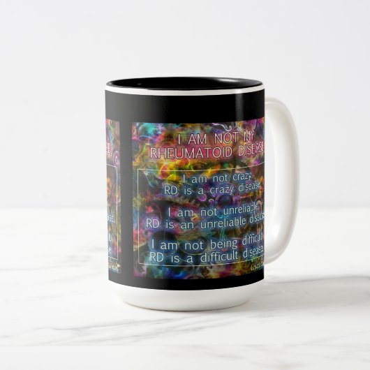 Ik ben niet mijn reumatoïde mok (Voorkant rechts)