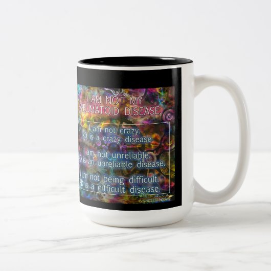 Ik ben niet mijn reumatoïde mok (Rechts)