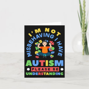 Ik ben niet misleid dat ik Autism Awareness Autist Kaart