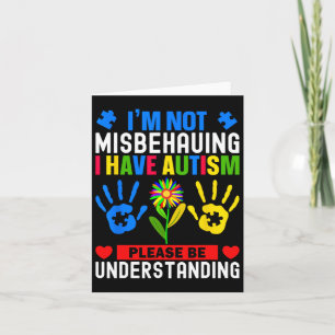 Ik ben niet misleid dat ik Autism Awareness Autist Kaart