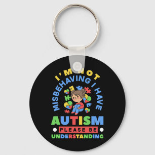Ik ben niet misleid dat ik Autism Awareness Autist Sleutelhanger