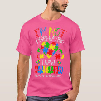 Ik ben niet misleid dat ik Autism Awareness Day Mo T-shirt