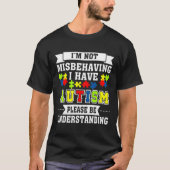 Ik ben niet misleid dat ik AutismAutism-bewustzijn T-shirt (Voorkant)
