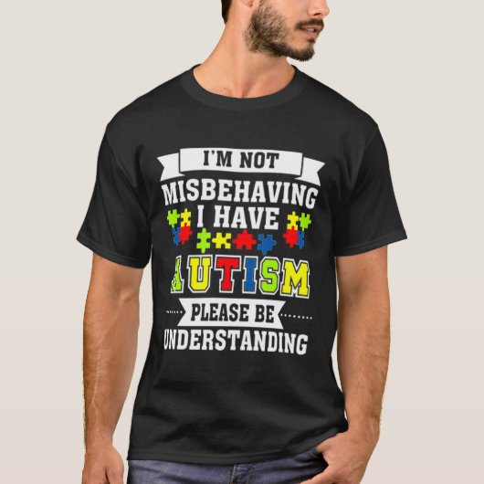 Ik ben niet misleid dat ik AutismAutism-bewustzijn T-shirt (Voorkant)