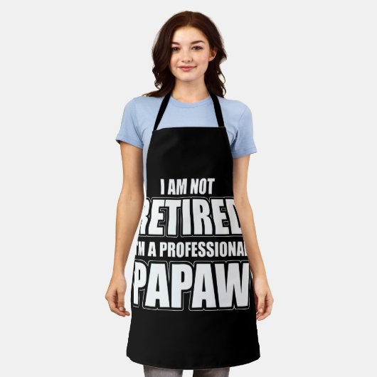 Ik ben niet moe dat ik een professionele papaw ben schort (Gedragen)