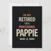 Ik ben niet moe dat ik een professionele Pappie Gi Bedankkaart (Voorkant)