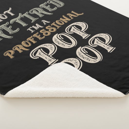 Ik ben niet moe dat ik een professionele pop ben sherpa deken (3/4)