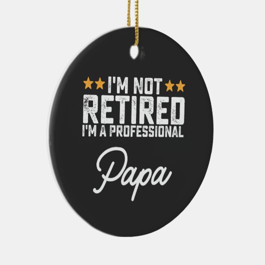 Ik ben niet moe, ik ben een professionele krant. keramisch ornament (Rechts)