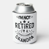 Ik ben niet moe, ik ben een professionele opa Funn Blikjeskoeler (Blikje Achterkant)