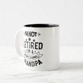 Ik ben niet moe, ik ben een professionele opa Funn Tweekleurige Koffiemok (Voorkant links)