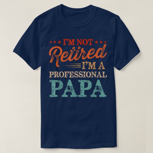 Ik ben niet moe, ik ben een professionele Papa Fu T-shirt (Design voorkant)