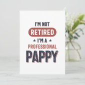 Ik ben niet moe, ik ben een professionele papaver. bedankkaart (Staand voorkant)