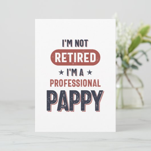 Ik ben niet moe, ik ben een professionele papaver. bedankkaart (Staand voorkant)