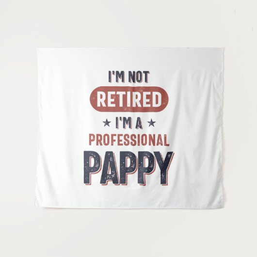 Ik ben niet moe, ik ben een professionele papaver. wandkleed (Voorkant (horizontaal))