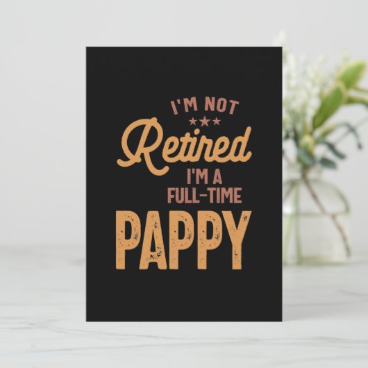 Ik ben niet moe, ik ben een voltijdse papaver. kaart (Staand voorkant)