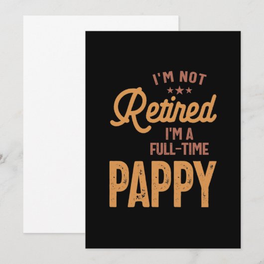 Ik ben niet moe, ik ben een voltijdse papaver. kaart (Voorkant / Achterkant)