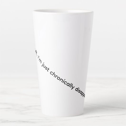 Ik ben niet moeilijk, ik ben chronisch teleurgeste latte mok (Voorkant)