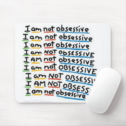 Ik ben niet obsessief muismat (Met muis)