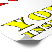 Ik ben niet onbeleefd Funny Poster (Hoek)