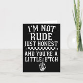 Ik ben niet onbeleefd, gewoon eerlijk en jij bent kaart (Voorkant)