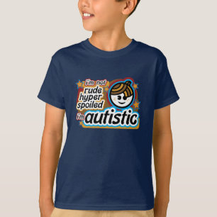 Ik ben niet onbeleefd... Ik ben autistisch (jongen T-shirt