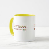 Ik ben niet ontsnapt mok (Voorkant links)