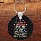 Ik ben niet opgegroeid met Gezegde met Liberty &am Sleutelhanger (Voorkant)