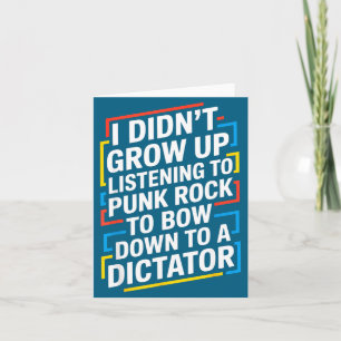 Ik ben niet opgegroeid met het luisteren naar punk kaart