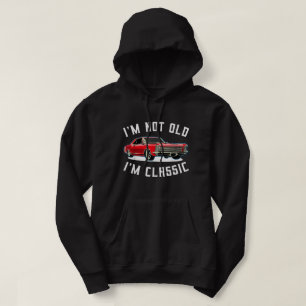 IK BEN NIET OUD DAT IK CLASSIC Retro Vintage Car M Hoodie