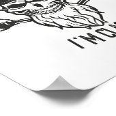 Ik ben niet oud dat ik een klassieke motorfietser poster (Hoek)