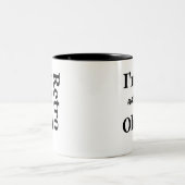 Ik ben niet oud dat ik Retro Ceramic Mok ben (Center)