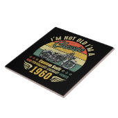 Ik ben niet oud en ik ben een motorfiele kunstgesc tegeltje (Zijkant)