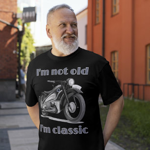 Ik ben niet oud, ik ben  Classic Motorbike dag T-shirt