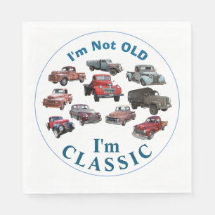 Ik ben niet oud, ik ben CLASSIC  Vehicles Birthday Servet
